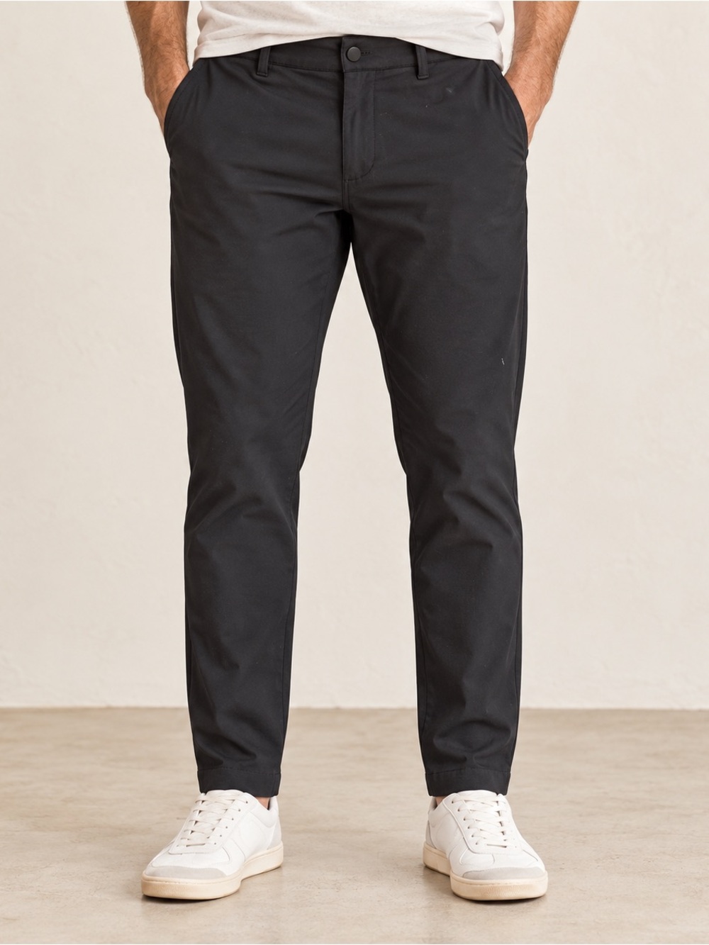 Cuts Clothing Black Slim Chinos